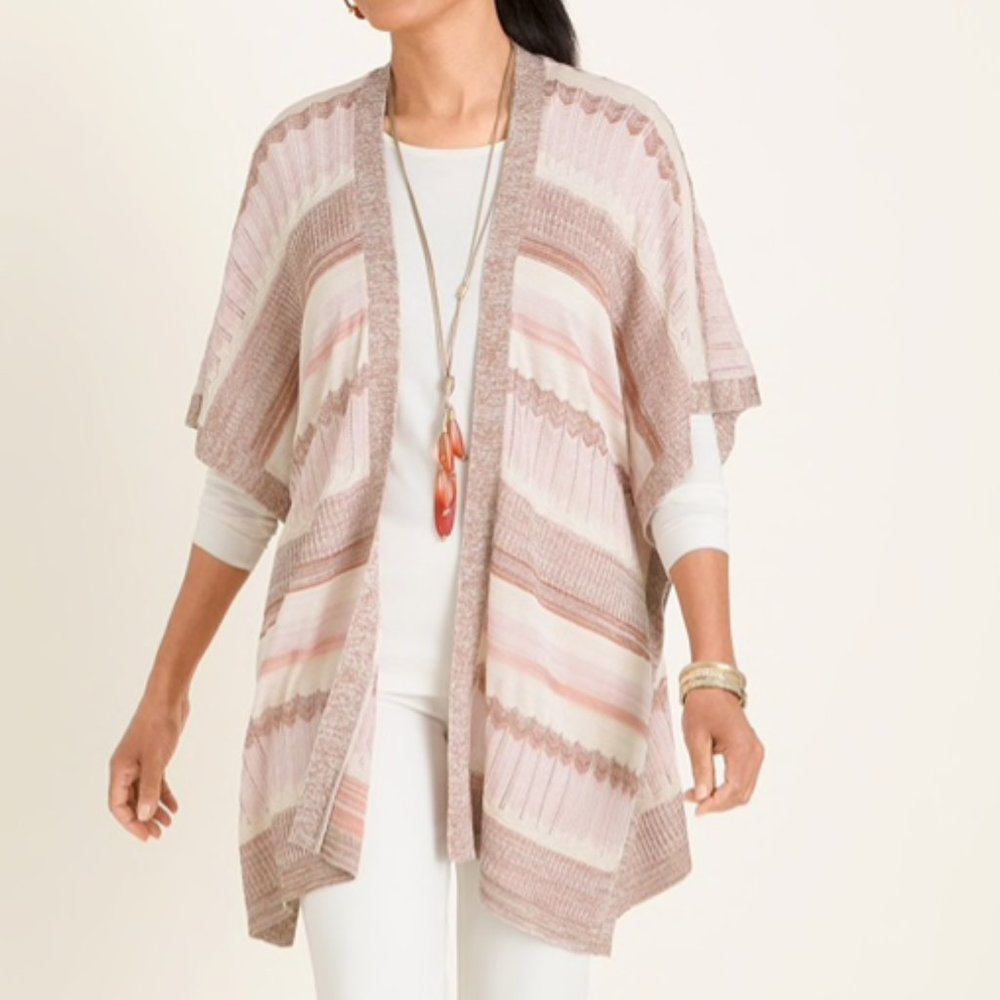 Textures Shine Ruana Wrap